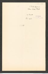 k.k. naturhistorisches Hofmuseum, Intendanzakten 1885-1896 (Hauer), Aktenzahl Z.306.a/1887, Seite 1